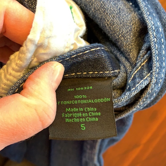 John Deere - size 5, denim overalls - Picture 6 of 6